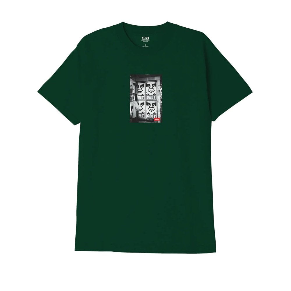 Obey Icon Photo Tee - Forestgreen