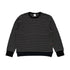 Striped Waffle Crewneck - Grey/Black
