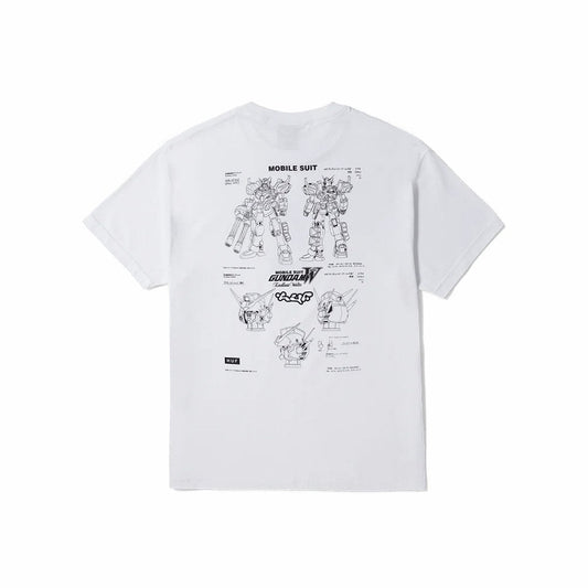 Huf X Gundam Wing - Heavy Arms Schematics S/s Tee