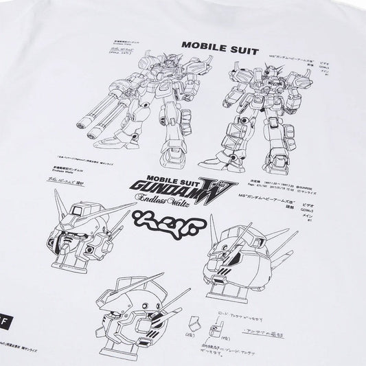 Huf X Gundam Wing - Heavy Arms Schematics S/s Tee