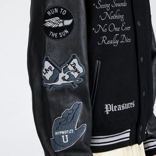N.E.R.D. Nerd Varsity Jacket - Black