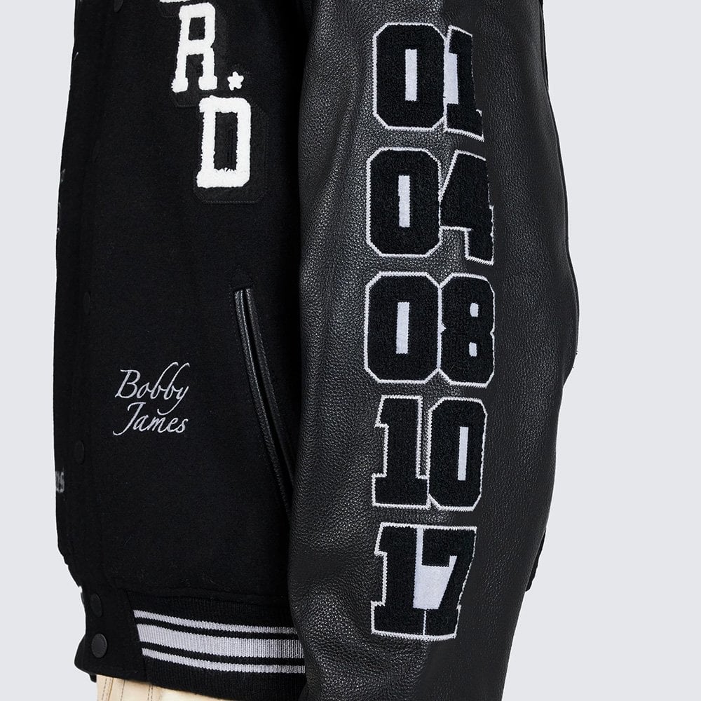 N.E.R.D. Nerd Varsity Jacket - Black