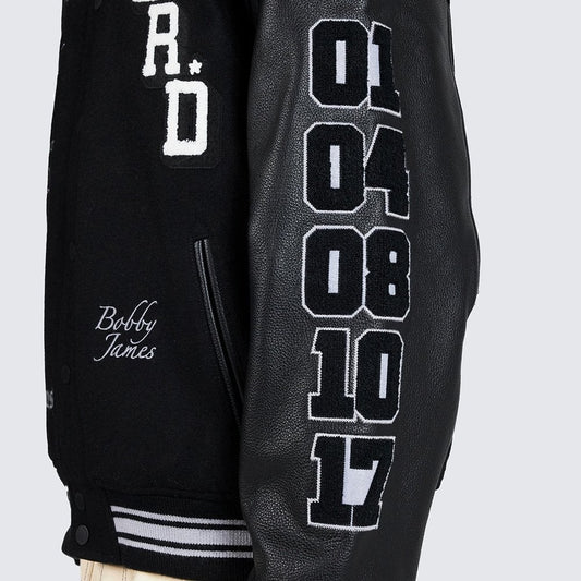 N.E.R.D. Nerd Varsity Jacket - Black