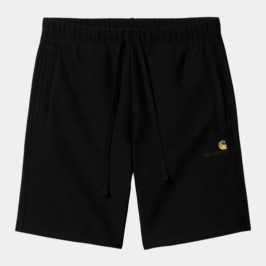 American Script Sweat Short - Black