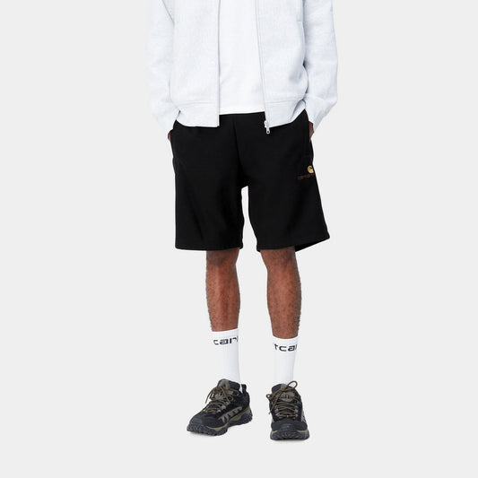 American Script Sweat Short - Black