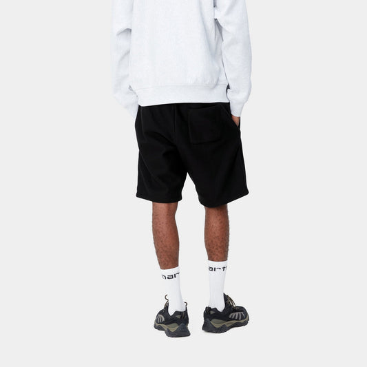 American Script Sweat Short - Black