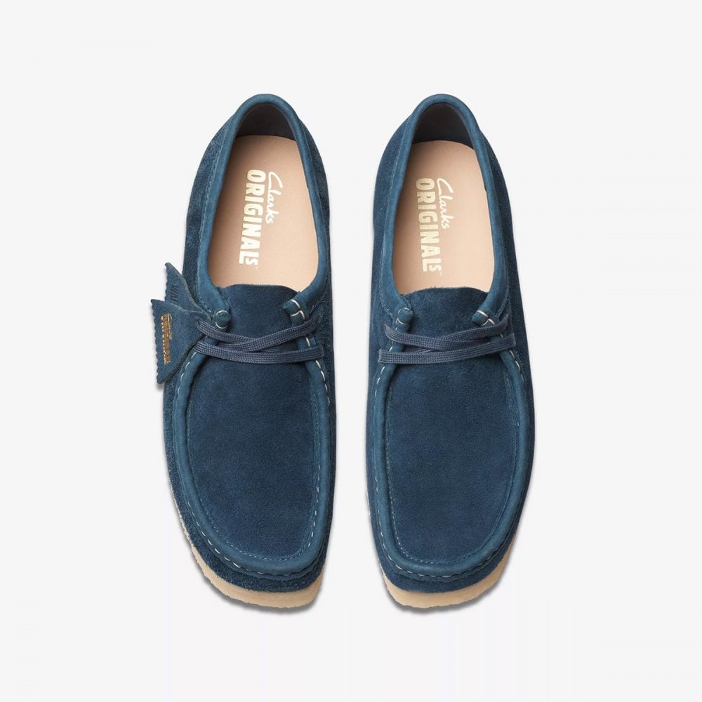 Wallabee - Navy / Teal Suede