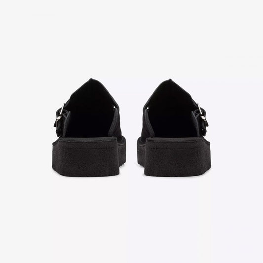 Women's Trek Wedge Mule - Black Suede