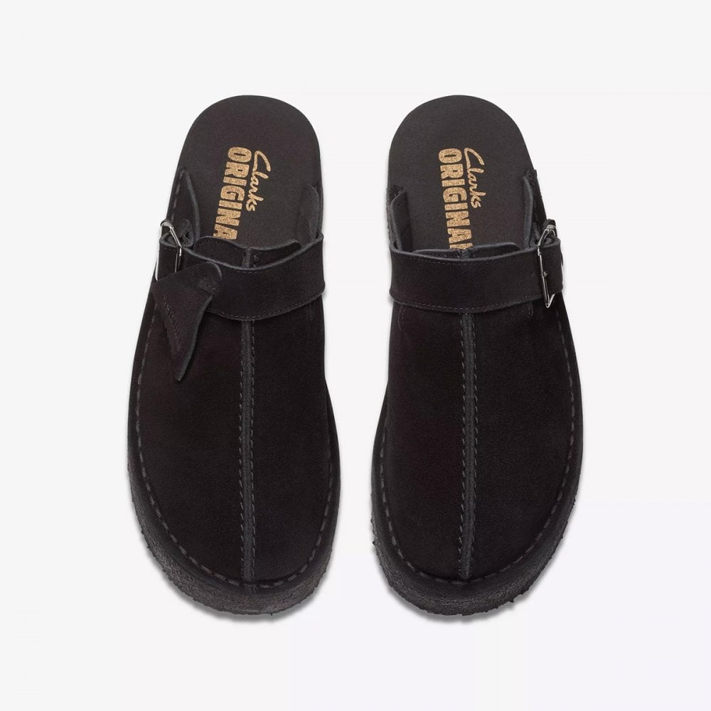 Women's Trek Wedge Mule - Black Suede