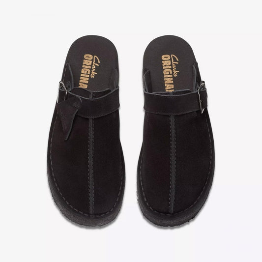 Women's Trek Wedge Mule - Black Suede