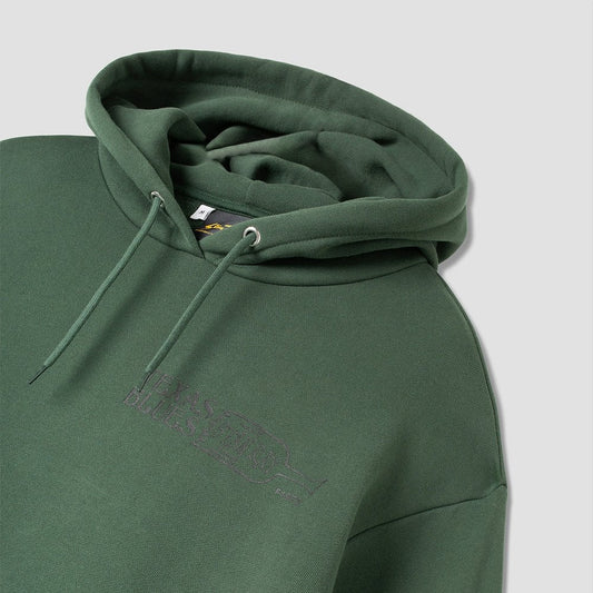 Blues Brush Hood Pine Green