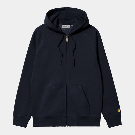 Hooded Chase Jacket - Dark Navy/Gold
