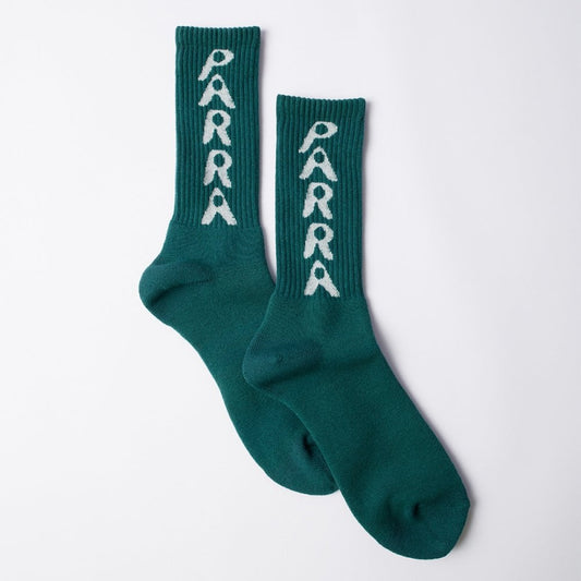 Hole Logo Crew Socks - Castleton Green