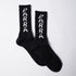Hole Logo Crew Socks - Black