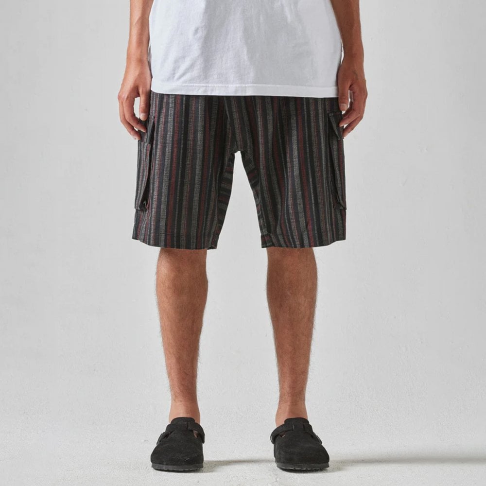 5117 Wagara Low Cargo Track Shorts - Black