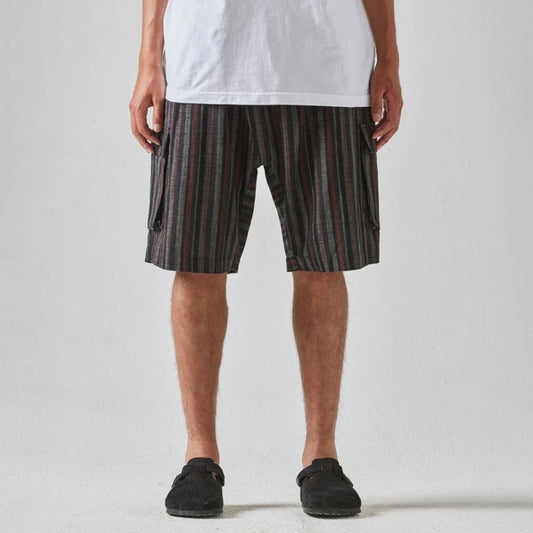 5117 Wagara Low Cargo Track Shorts - Black