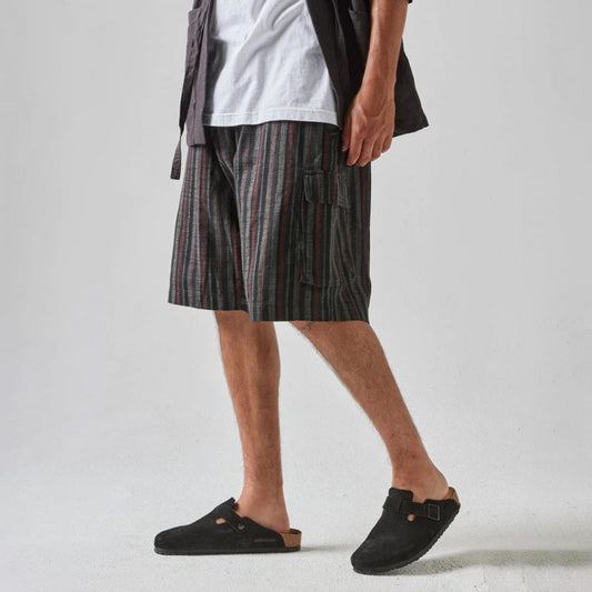 5117 Wagara Low Cargo Track Shorts - Black