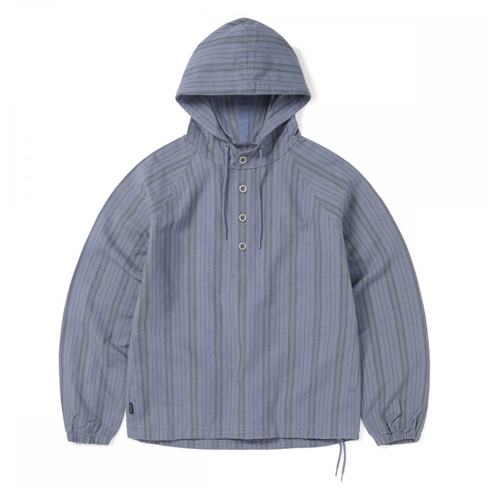 Stripe Jacquard Hoodie - Purple