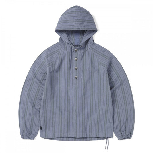 Stripe Jacquard Hoodie - Purple