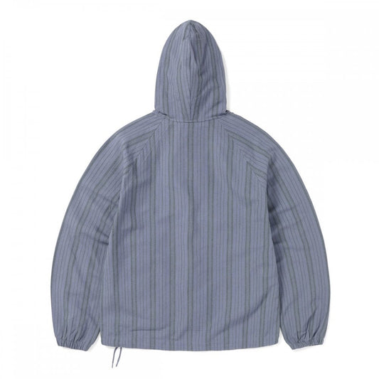 Stripe Jacquard Hoodie - Purple