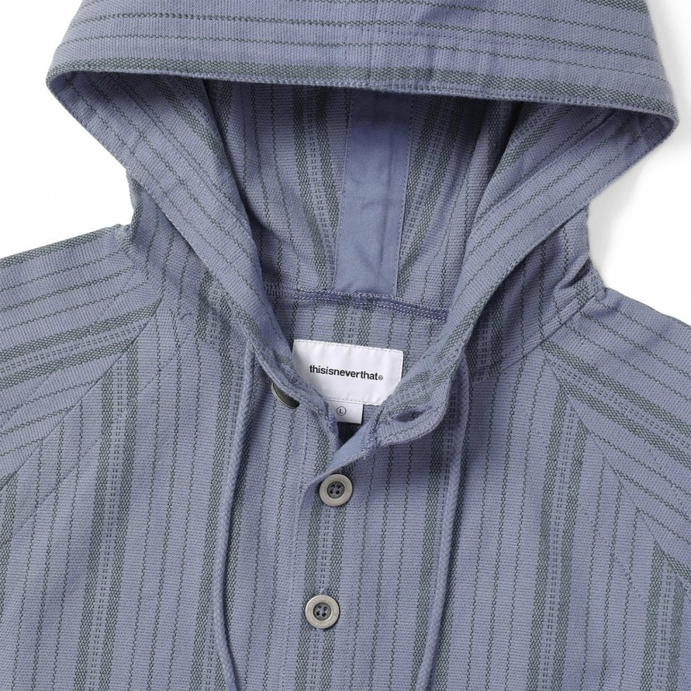 Stripe Jacquard Hoodie - Purple