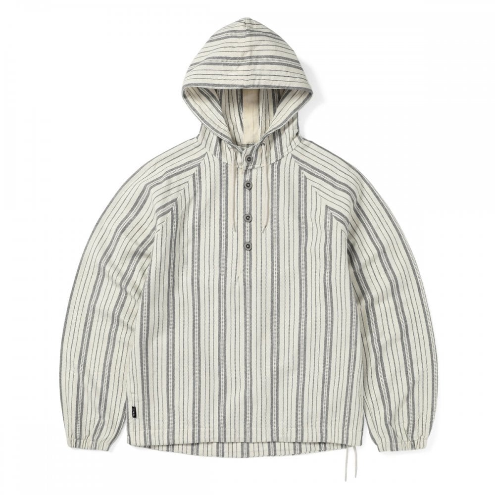 Stripe Jacquard Hoodie - Ivory