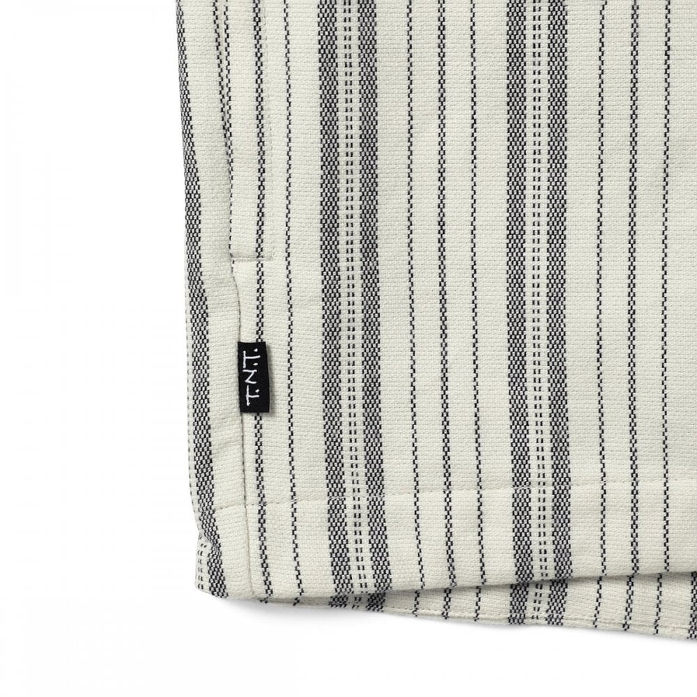 Stripe Jacquard Hoodie - Ivory