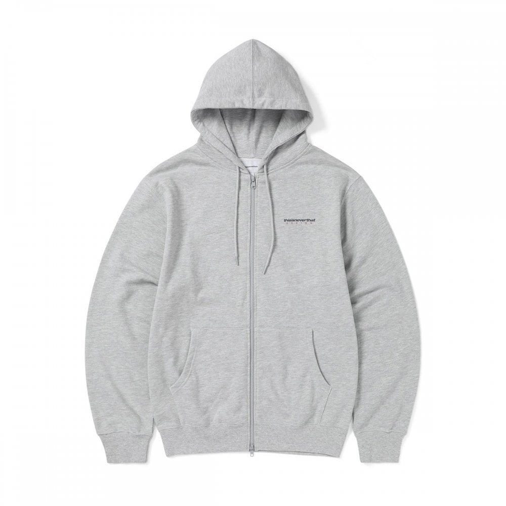 DSN-Logo Zip Hoodie - Grey Heather
