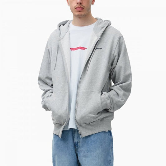 DSN-Logo Zip Hoodie - Grey Heather
