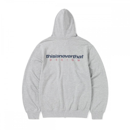 DSN-Logo Zip Hoodie - Grey Heather