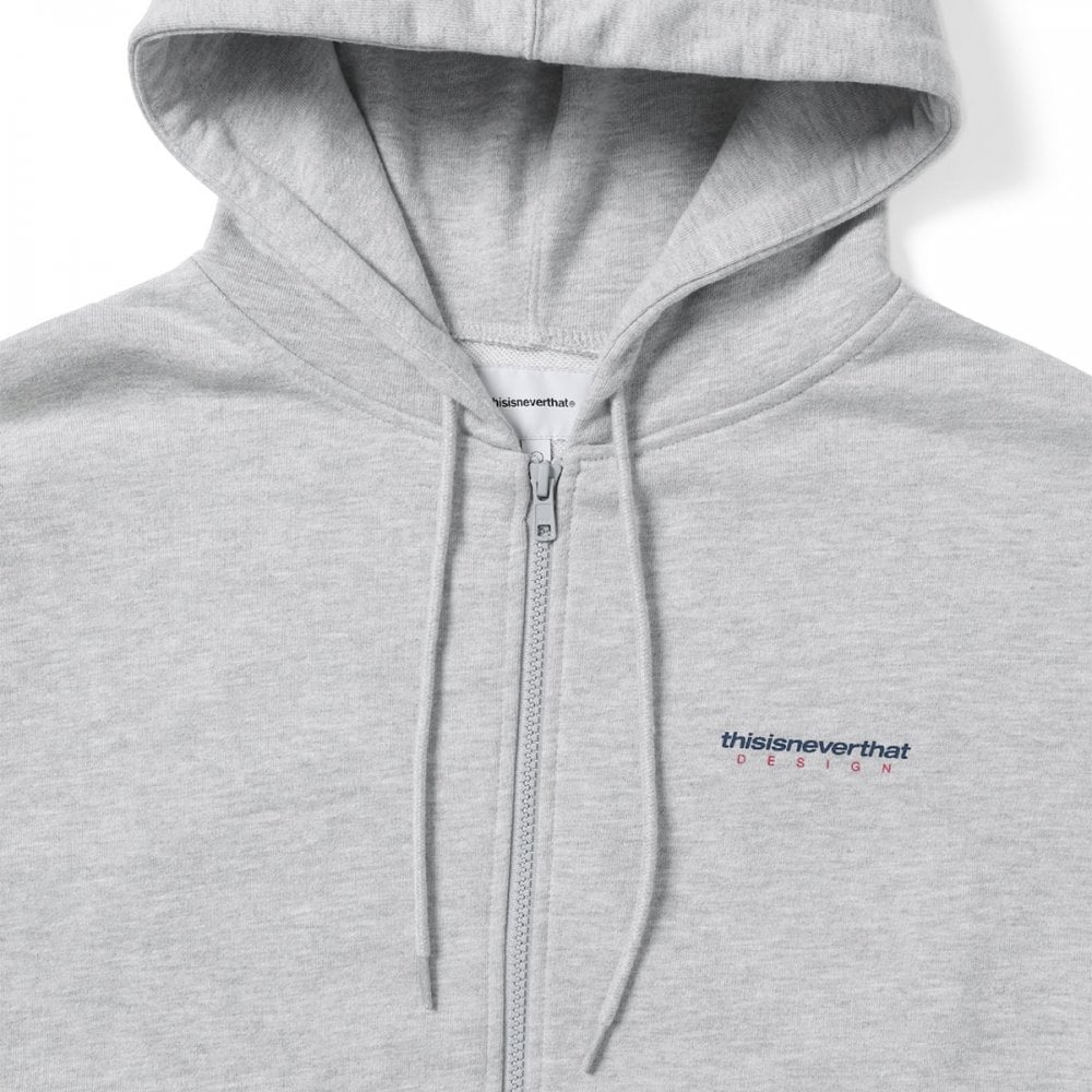 DSN-Logo Zip Hoodie - Grey Heather