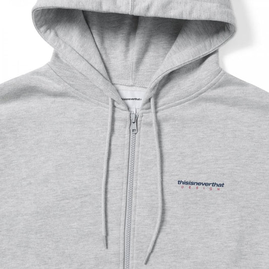 DSN-Logo Zip Hoodie - Grey Heather