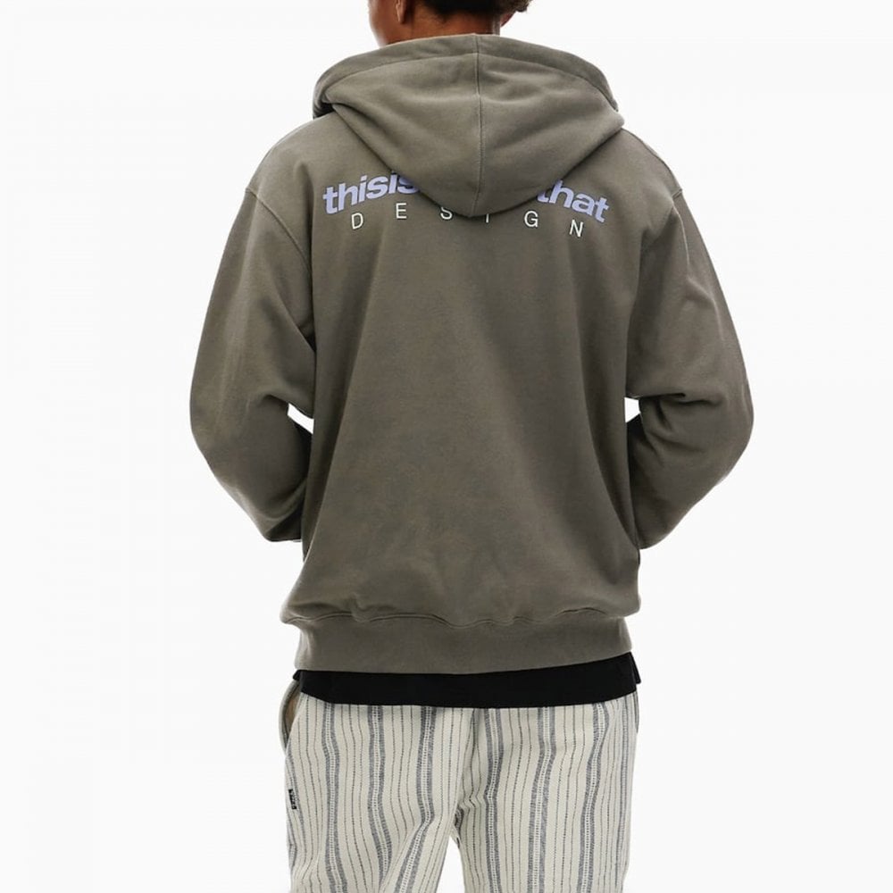 DSN-Logo Zip Hoodie - Mocha