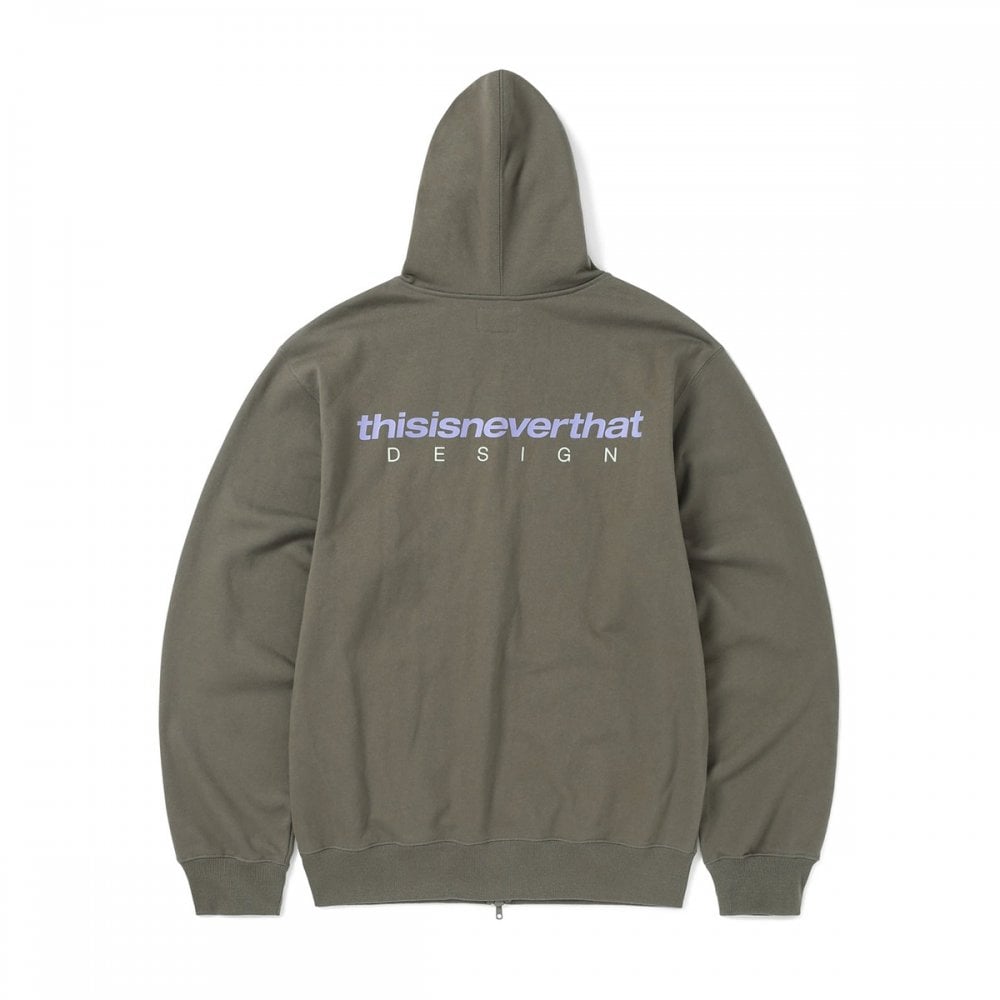 DSN-Logo Zip Hoodie - Mocha