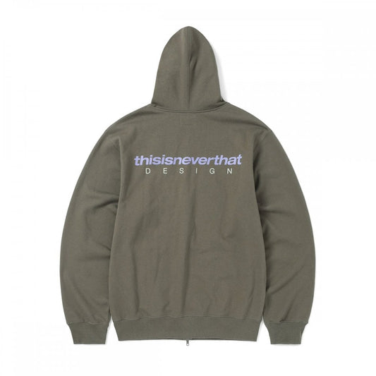 DSN-Logo Zip Hoodie - Mocha