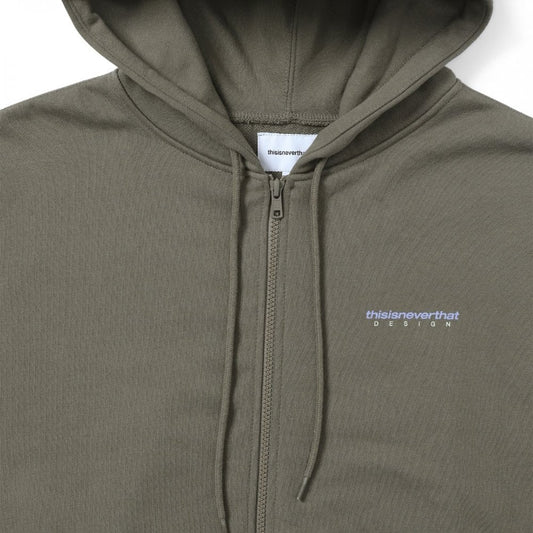 DSN-Logo Zip Hoodie - Mocha