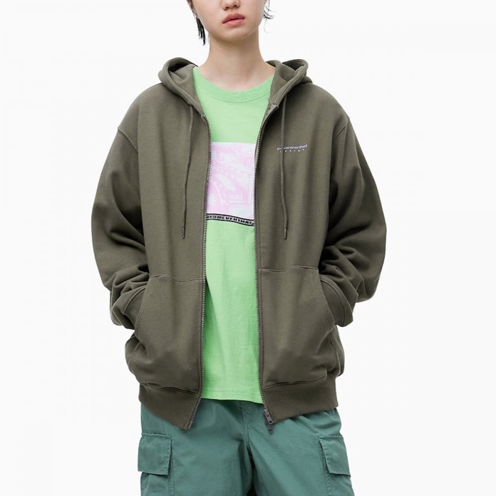 DSN-Logo Zip Hoodie - Mocha