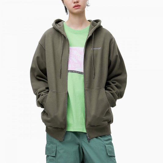 DSN-Logo Zip Hoodie - Mocha