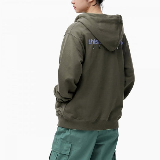 DSN-Logo Zip Hoodie - Mocha