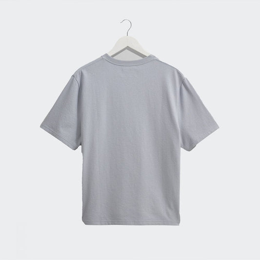 Dean Textured Organic Cotton T-Shirt - Blue