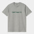 S/s Script T-shirt - Grey Heather / Chervil