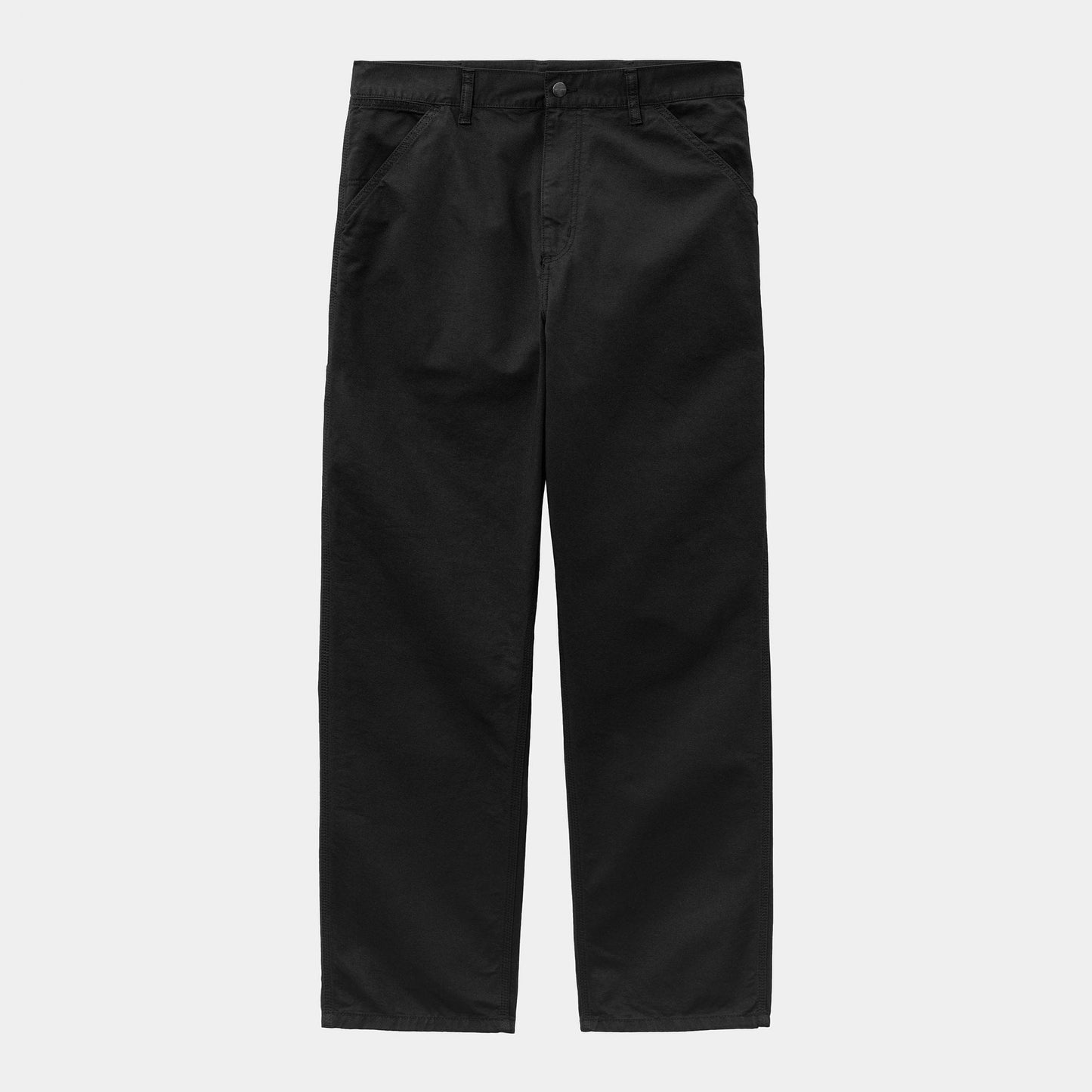 Single Knee Pant - Black Garment Dyed