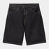 Brandon Short Black (Stone Washed)