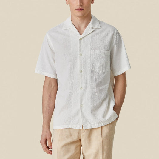 Atlantico Camp Collar Shirt - White