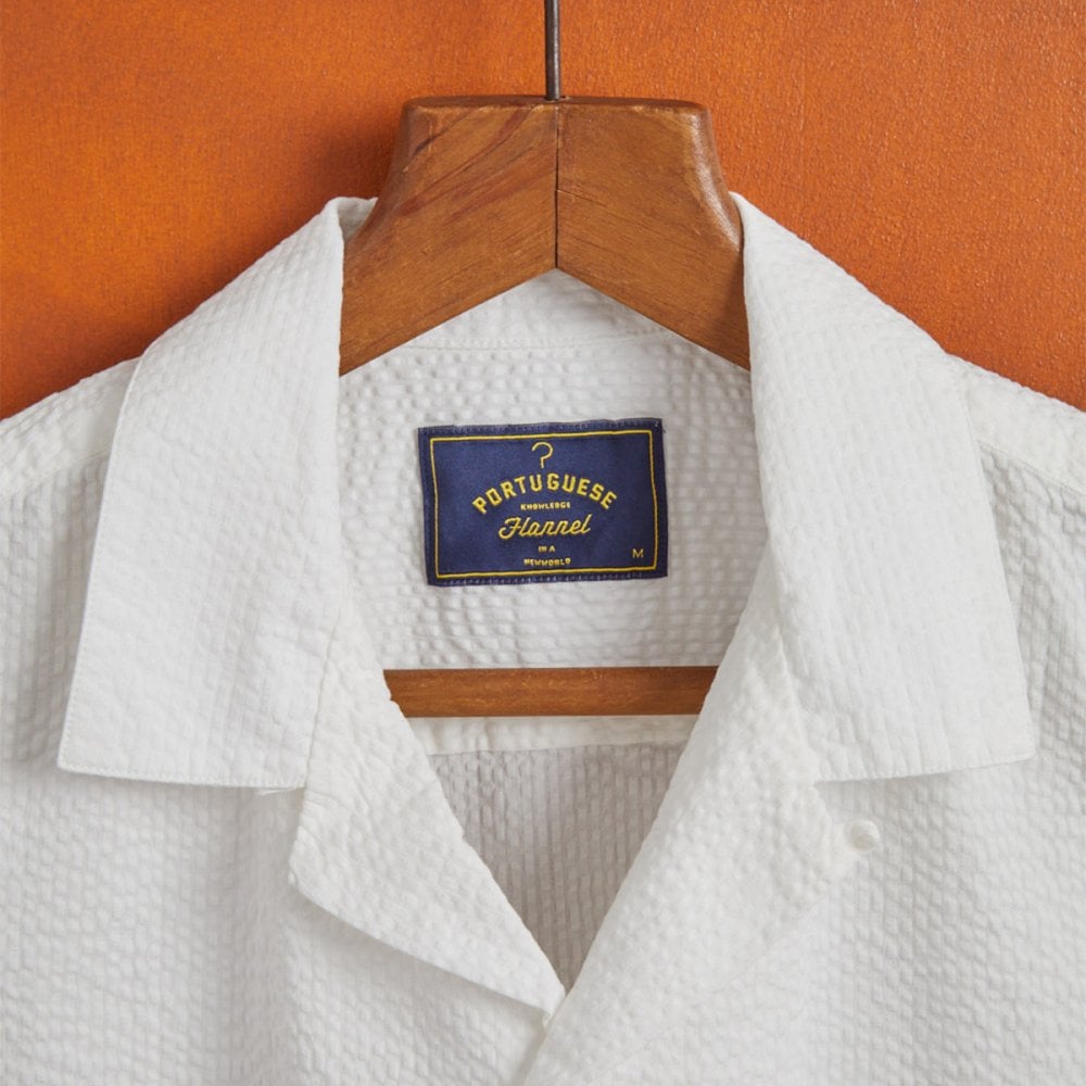 Atlantico Camp Collar Shirt - White