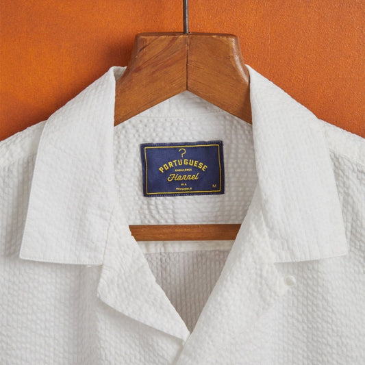 Atlantico Camp Collar Shirt - White