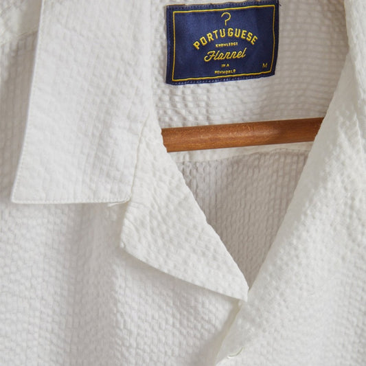 Atlantico Camp Collar Shirt - White