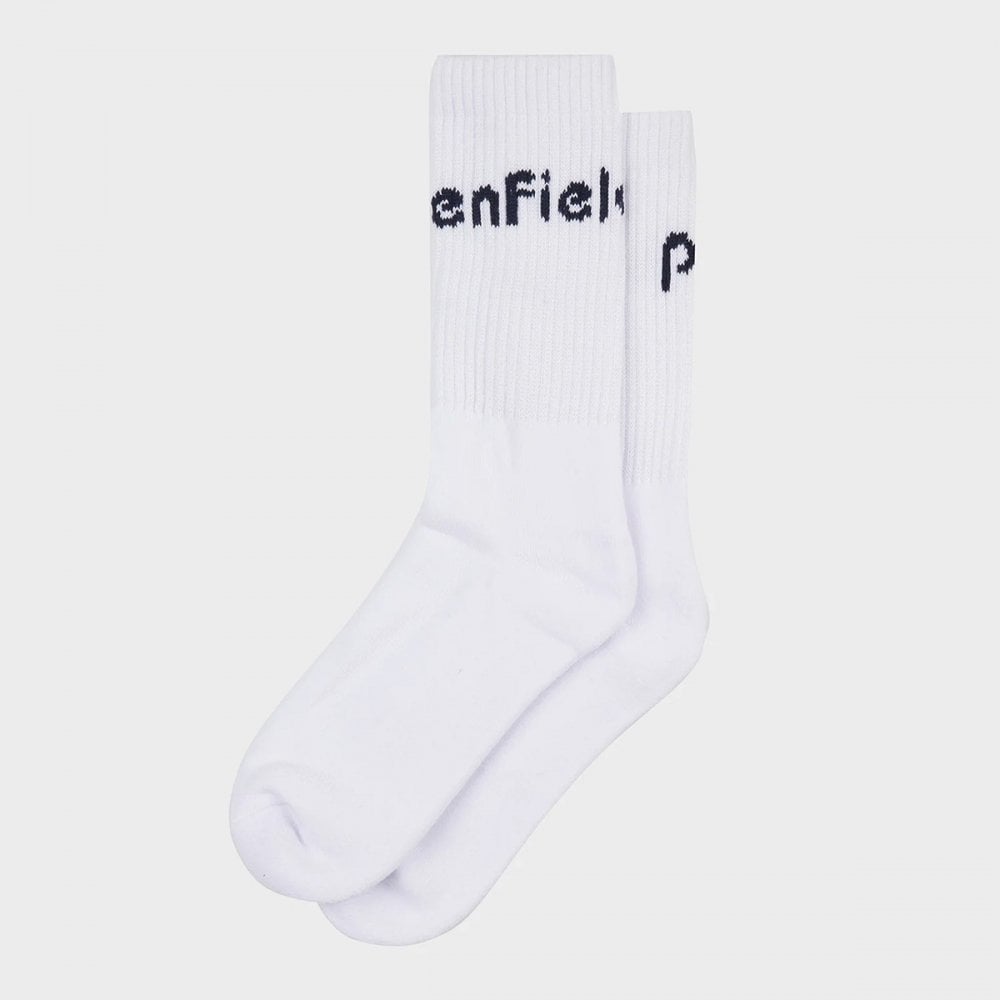 Intarsia Sock 2 Pair Pack - Bright White
