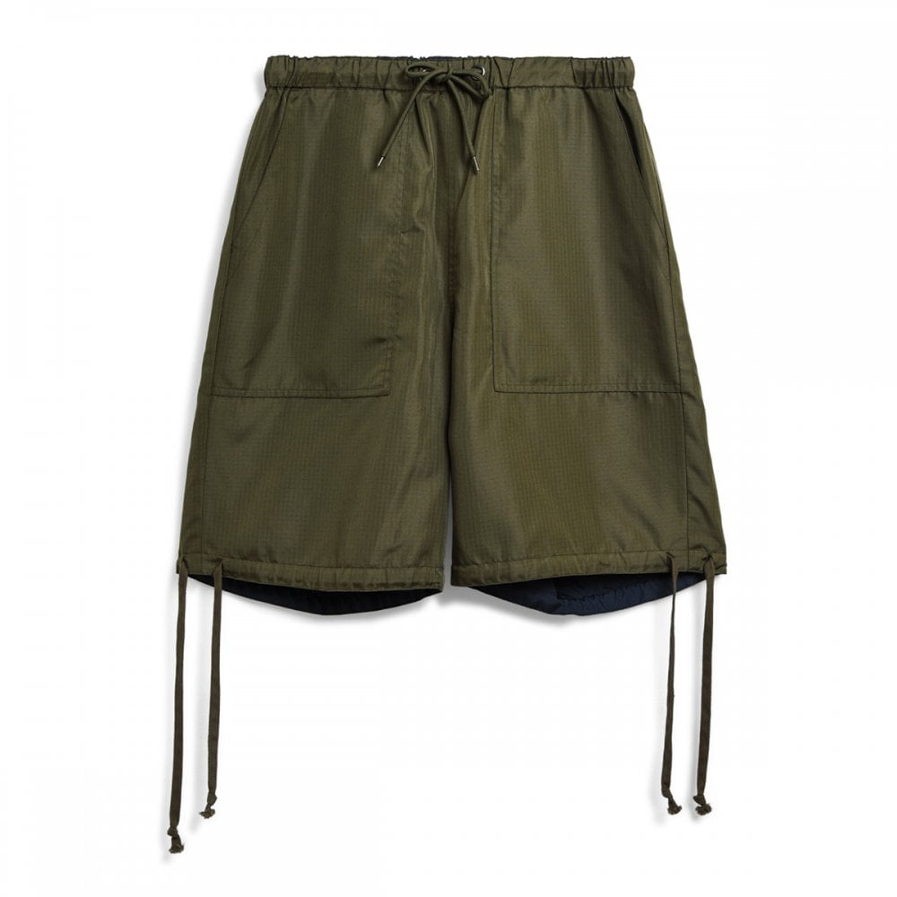 Non Down Military Reversible Shorts - Dark Olive