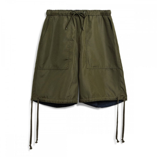 Non Down Military Reversible Shorts - Dark Olive